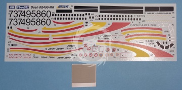 French Sécurité Civile Dash 8Q400-MR - AMP 144012 skala 1/144