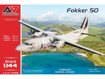 PRZEDSPRZEDAZ - Fokker 50 Regional Airliner (EC-GBH) - A&A Models 44108 skala 1/144