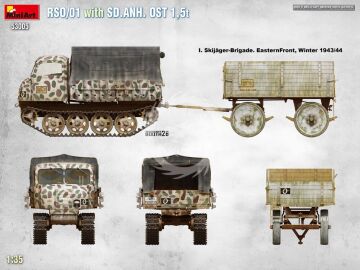 RSO/01 with Trailer Sd.Anh. Ost 1,5 t MiniArt 53005 skala 1:35