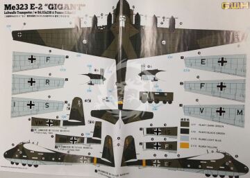 Me323 E-2 Gigant Luftwaffe Transporter / w Sd.Kfz250 & PanzerIIAusfF Great Wall Hobby GWH L1007 skala 1/144