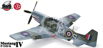 P-51D/K Mustang IV P-51D/K Zoukei-Mura SWS09 skala 1:32  Nowy model do samodzielnego posklejania i pomalowania, nie zawiera kleju ani farb.