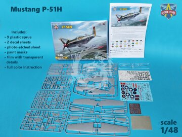 Model plastikowy P-51H Mustang, ModelSvit, MSVIT 48017, skala 1/48