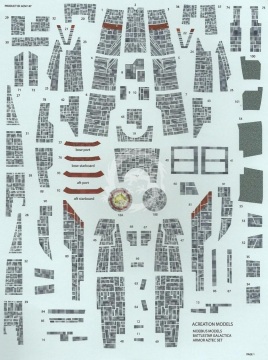 Zestaw dodatków dla BSG Galactica Armor-only Aztec Decals Moebius Models Acreation Models ACM 147 skala 1/4105