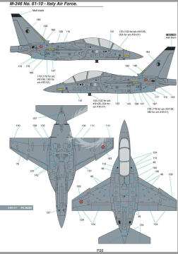 Model plastikowy Alenia M-346 Advanced Fighter Trainer Kinetic K48063 skala 1/48