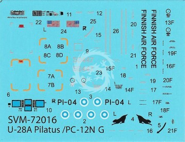 Model plastikowy U-28A Pilatus SOVA-M SVM-72016 skala 1/72