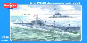 Soviet Pravda Class (P-Class) Submarine (Early Version) MikroMir  350-031 skala 1/350
