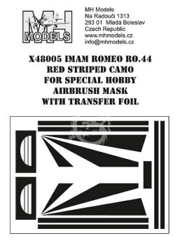 IMAM Ro.44 Red Striped Camo for Special Hobby MH Models X48005 skala 1/48