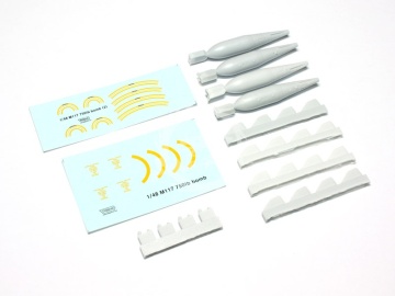 M117 750 lb Bomb Set for Vietnam War Era -  Wolfpack WP48209 skala 1/48