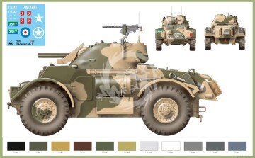 Pojazd wsparcia Staghound Mk II-12 PUP - RPM 72310 skala 1/72 