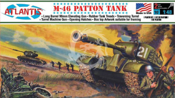 M-46 Patton Tank -  Atlantis 301 skala 1/48