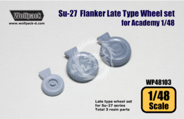Su-27 Flanker Late Type Wheel Set - Wolfpack WP48103 skala 1/48