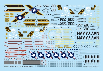 F-14A Tomcat Part.3 - VF-84 'Jolly Rogers' for Academy - Wolfpack  WD72012 skala 1/72