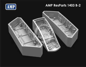 NA ZAMÓWIENIE - B-2 Chassis niches - AMP ResParts 1403 skala 1/144
