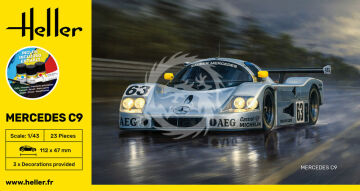 PRZEDSPRZEDAZ - STARTER KIT Mercedes C9-  Heller 56107 skala 1/43