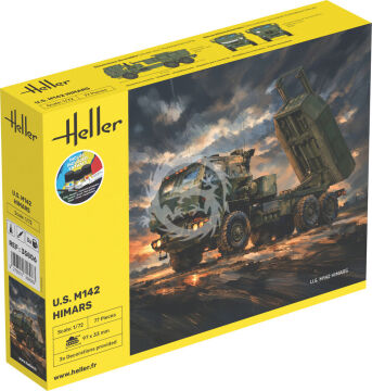 STARTER KIT U.S. M142 HIMARS (High Mobility Artillery Rocket System) - Heller 35806 skala 1/72