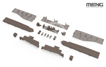 Chinese Main Battle Tank ZTZ99B w/Add-on Armor & GL6 Active Protection System - MENG-Model 72-013s skala 1/72