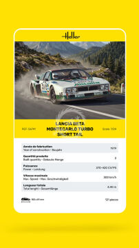 Lancia Beta Montecarlo Turbo Short Tail - Heller 82741 skala 1:24