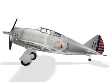 MDR14470 Metallic Details Model samolotu Republic P-43 Lancer w skali 1/144, drukowany w 3D
