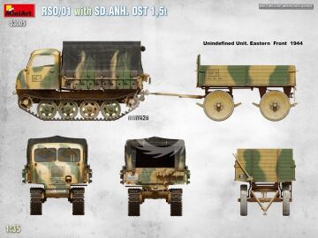 RSO/01 with Trailer Sd.Anh. Ost 1,5 t MiniArt 53005 skala 1:35