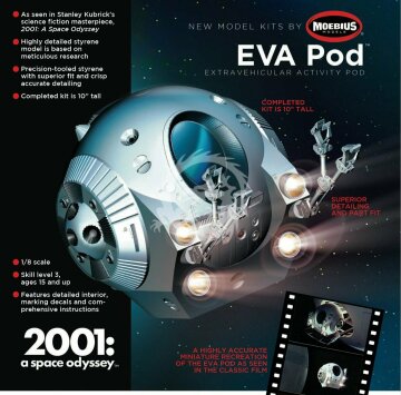 EVA Pod - Extravehicular Activity Pod - 2001 A Space Odyssey - Moebius 2001-4 skala 1/8