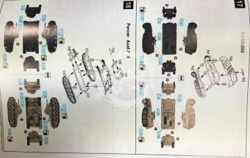 Me323 E-2 Gigant Luftwaffe Transporter / w Sd.Kfz250 & PanzerIIAusfF Great Wall Hobby GWH L1007 skala 1/144