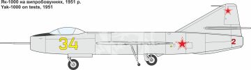 Model plastikowy Yakovlev Yak-1000 ModelSvit 72025 skala 1/72