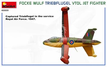 Focke-Wulf Triebflügel VTOL Jet Fighter MiniArt 40009 skala 1/35