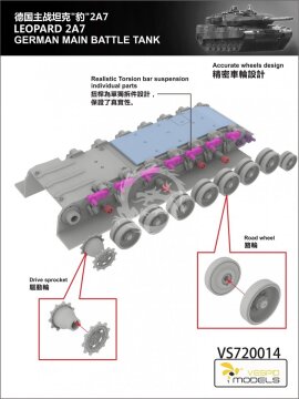 PREORDER - Leopard 2A7 German Main Battle Tank Vespid Models VS720014 skala 1/72
