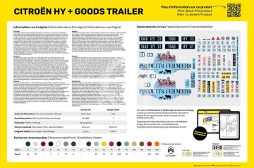 PRZEDSPRZEDAŻ - Citroen HY + Goods Trailer Heller 50331  skala 1/24