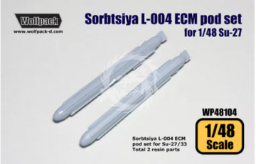 Sorbtsiya L-004 ECM Pod Set for Su-27 - Wolfpack WP48104 skala 1/48