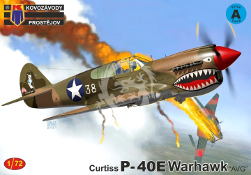 Curtiss P-40E Warhawk 'AVG' - Kovozavody Prostejov 72509 skala 1/72