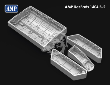NA ZAMÓWIENIE - B-2 Bomb Bay and chassis niches  - AMP ResParts 1404 skala 1/144