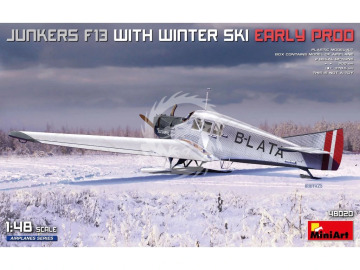JUNKERS F13 WITH WINTER SKI. EARLY PROD - MiniArt 48020 skala 1/48