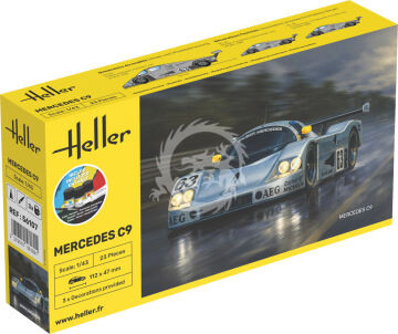 STARTER KIT Mercedes C9-  Heller 56107 skala 1/43