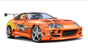 PRZEDSPRZEDAZ - Fast & Furious JZA80 SUPRA - Aoshima 06771 skala 1/24