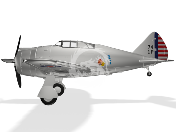 MDR14470 Metallic Details Model samolotu Republic P-43 Lancer w skali 1/144, drukowany w 3D