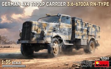 NA ZAMÓWIENIE - German 4x4 Troop Carrier 3.6-6700A Rn-Type - MiniArt 53061 skala 1:35