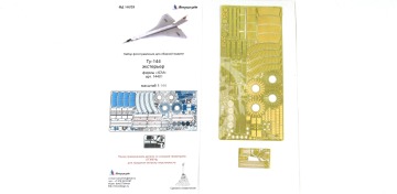 Blaszka fototrawiona do Tupolew Tu-144 (elementy zewnętrzne) Microdesign MD144229 skala 1/144