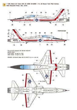 Zestaw kalkomanii T-38C Talon 