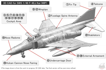 Model plastikowy F-4EJ Kai Phantom Ⅱ Go for it!! 301sq Zoukei-Mura SWS48-13 1/48