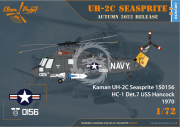 UH-2C Seasprite ADVANCED KIT Clear Prop CP72017 1/72 