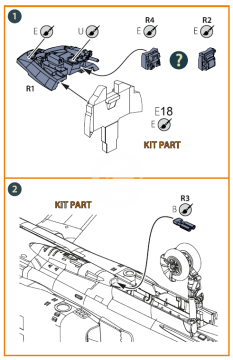 PREORDER - MiG-23 Instrument panel cover with gunsight  for CP kits Clear Prop CPA 72098 skala 1/72