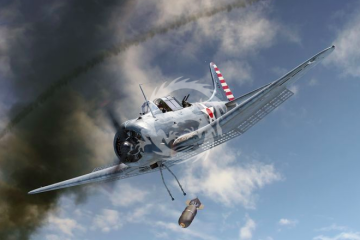 NA ZAMÓWIENIE - Douglas SBD-3 Dauntless CORAL SEA Brengun BRP144013 skala 1/144