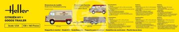PRZEDSPRZEDAŻ - Citroen HY + Goods Trailer Heller 50331  skala 1/24