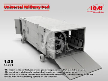 NA ZAMÓWIENIE - Universal Military Pod with M8A1 US Landing Mat ICM 53201 skala 1/35 