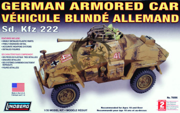 German Armored Car Sd.Kfz 222 - Lindberg 76006 skala 1/35
