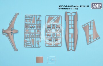 Airbus A220-100 (Bombardier CS100) - AMP OvT 4-002 skala 1/144	
