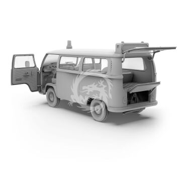 VOLKSWAGEN T2 Model 1967 Airport Bus - AK Interactive AK35033 skala 1/35 