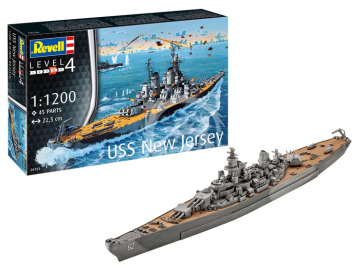 PRZEDSPRZEDAZ - Starter Kit Battleship USS New Jersey - Revell 75183 skala 1/1200