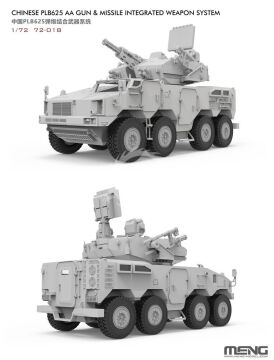 Chinese PLB625 AA Gun & Missile Integrated Weapon System - MENG-Model 72-018 skala 1/72